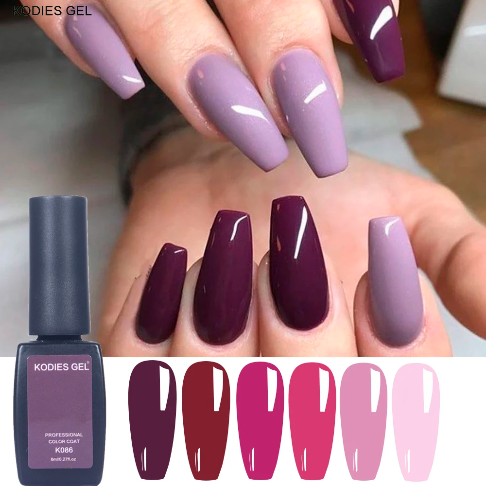 Nail Art Red Wine - KODIES GEL Nagellak UV/LED Semi Permanente