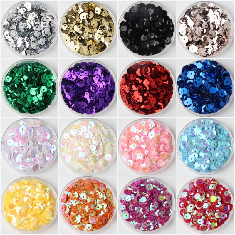 Nail Art Lotso - 10 G/partij Multi Size 4Mm/5Mm/6Mm/8Mm Sequin