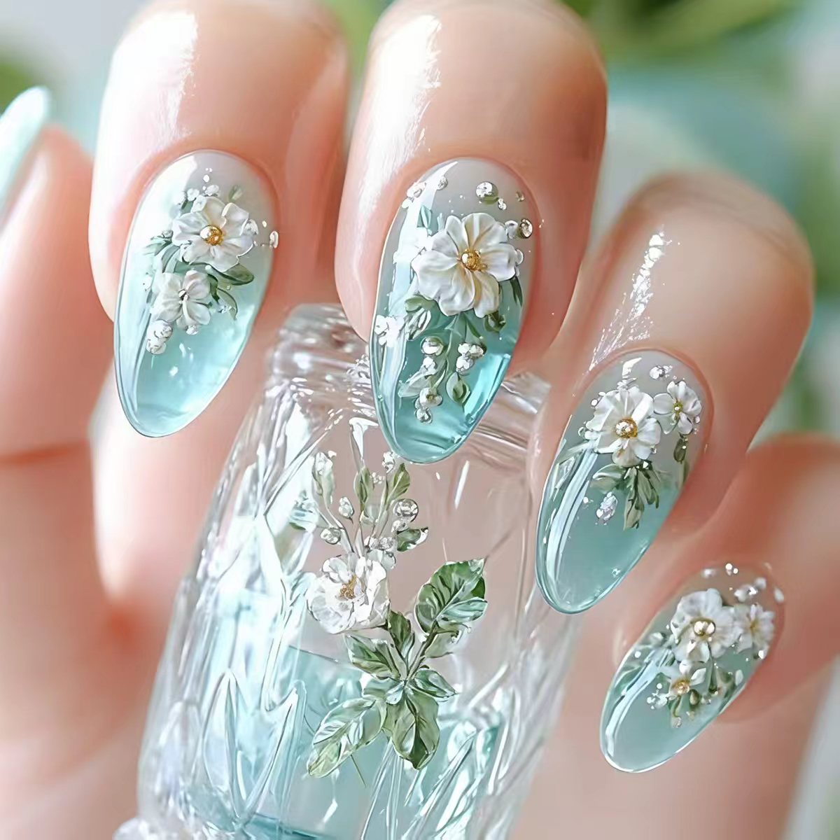 Nail Art Full Design - Medium nepnagels voor dames en meisjes,