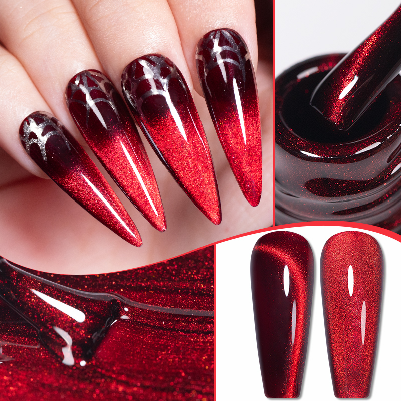 PUENTE 7.5ML Wijnrode Cat Eye  - Nail Art Red Wine recensie en prijs