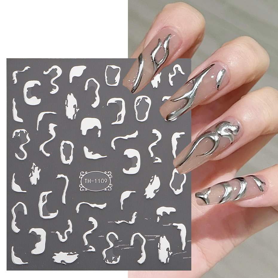 3D Metallic Lijn Nagelstickers - Nail Art Full Design recensie en prijs