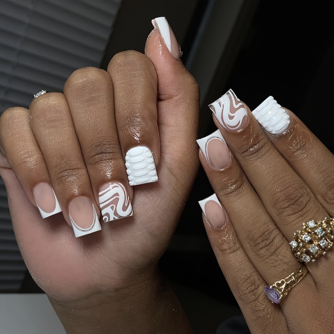 24 stuks korte vierkante kop F - Nail Art Full Design recensie en prijs