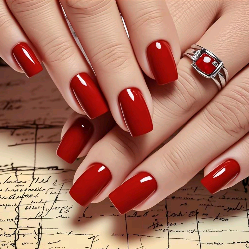 24 Stuks Wijn Rood Lange Vierk - Nail Art Red Wine recensie en prijs