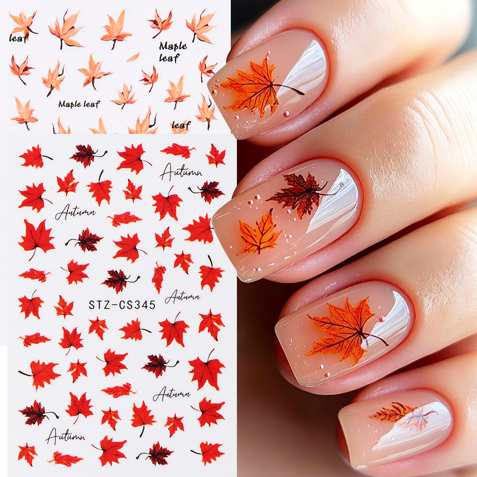 2 stuks aquarel oranje rood es - Nail Art Full Design recensie en prijs