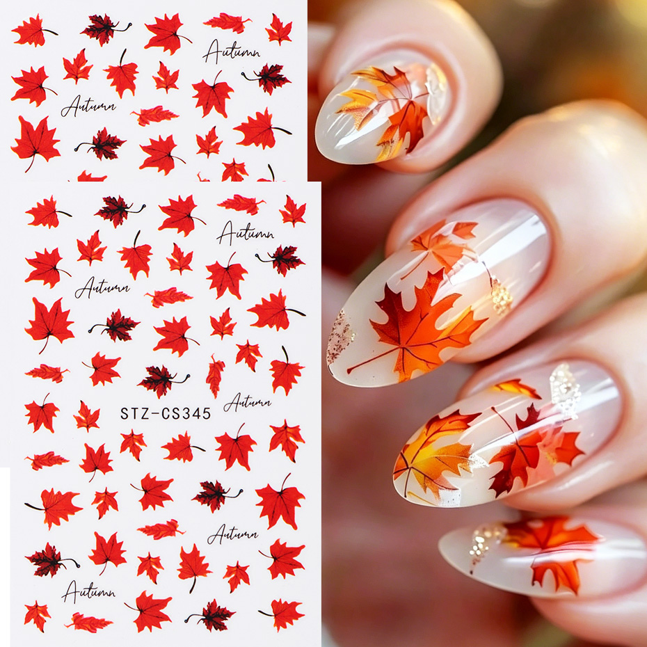 2 stuks aquarel oranje rood es - Nail Art Full Design recensie en prijs