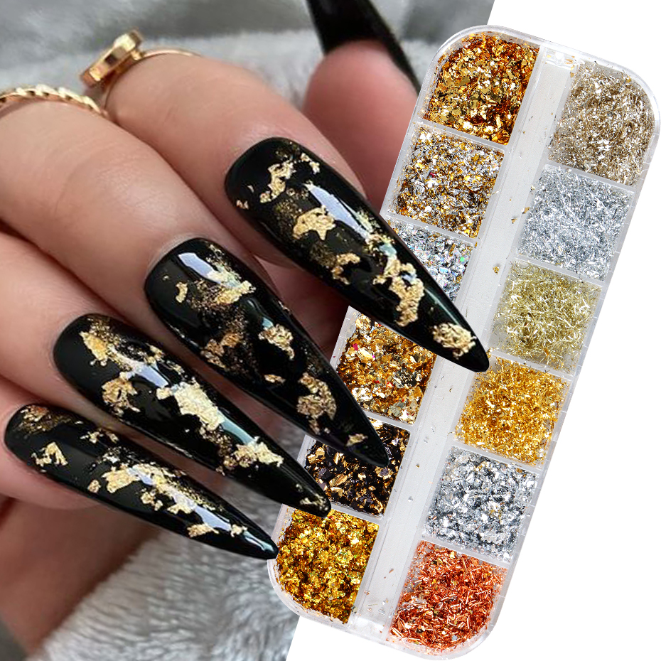 12-kleuren goudfolie prachtige - Nail Art Full Design recensie en prijs