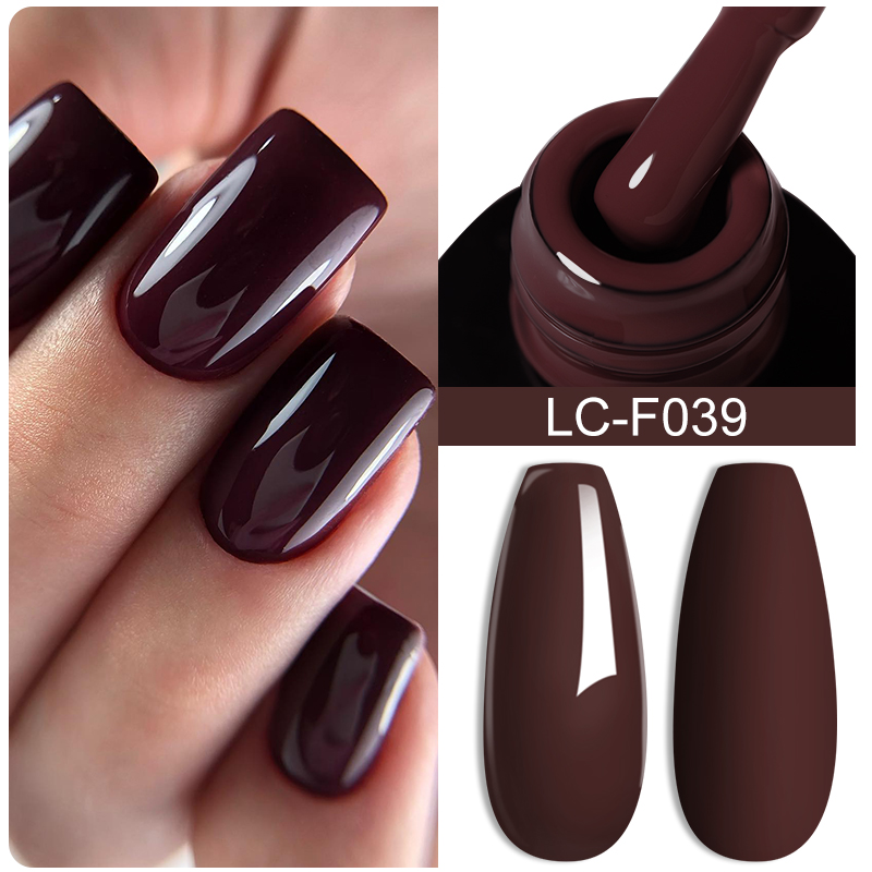 LILYCUTE Koffie Bruine Kleur G - Nail Art Red Wine recensie en prijs