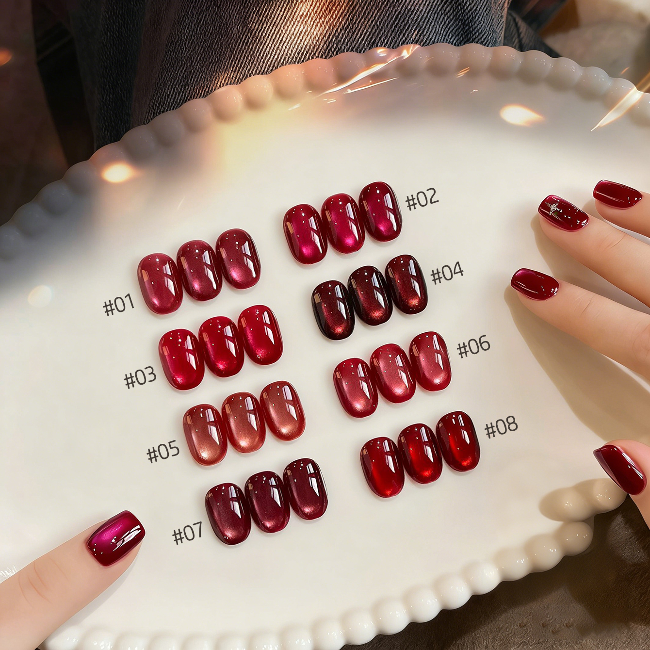 MIANEL 10ML Lucky Red Cat Eye  - Nail Art Red Wine recensie en prijs