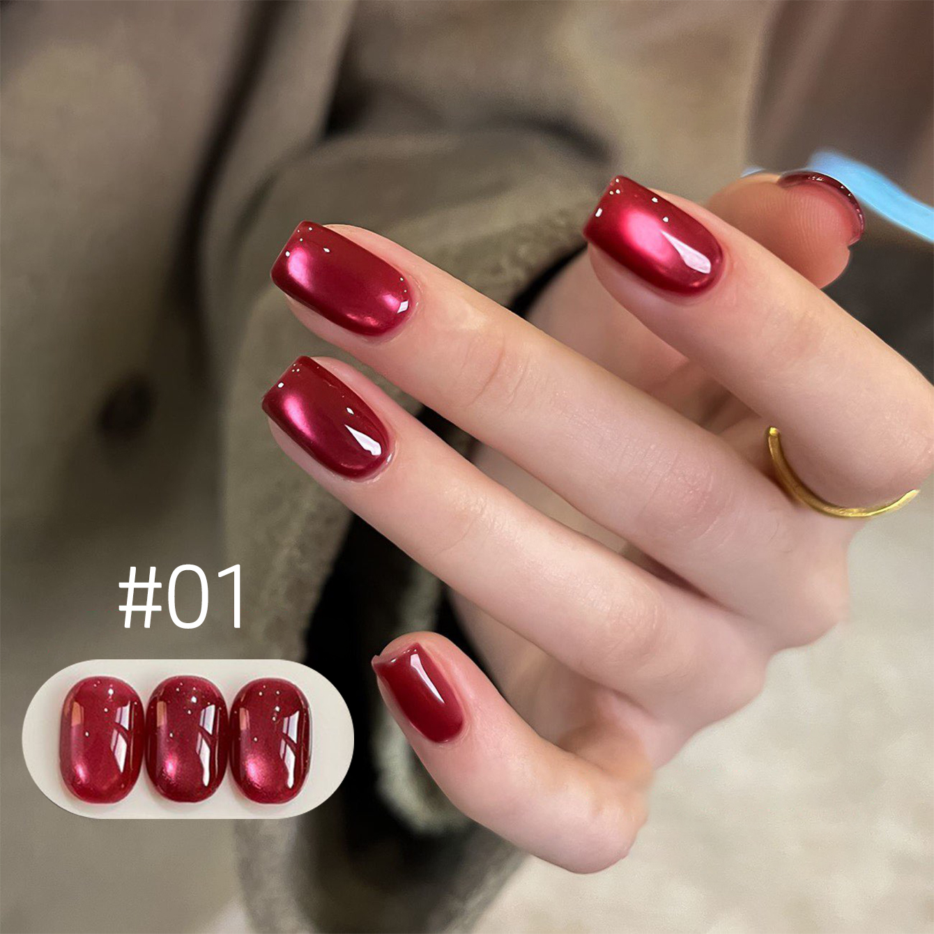 MIANEL 10ML Lucky Red Cat Eye  - Nail Art Red Wine recensie en prijs