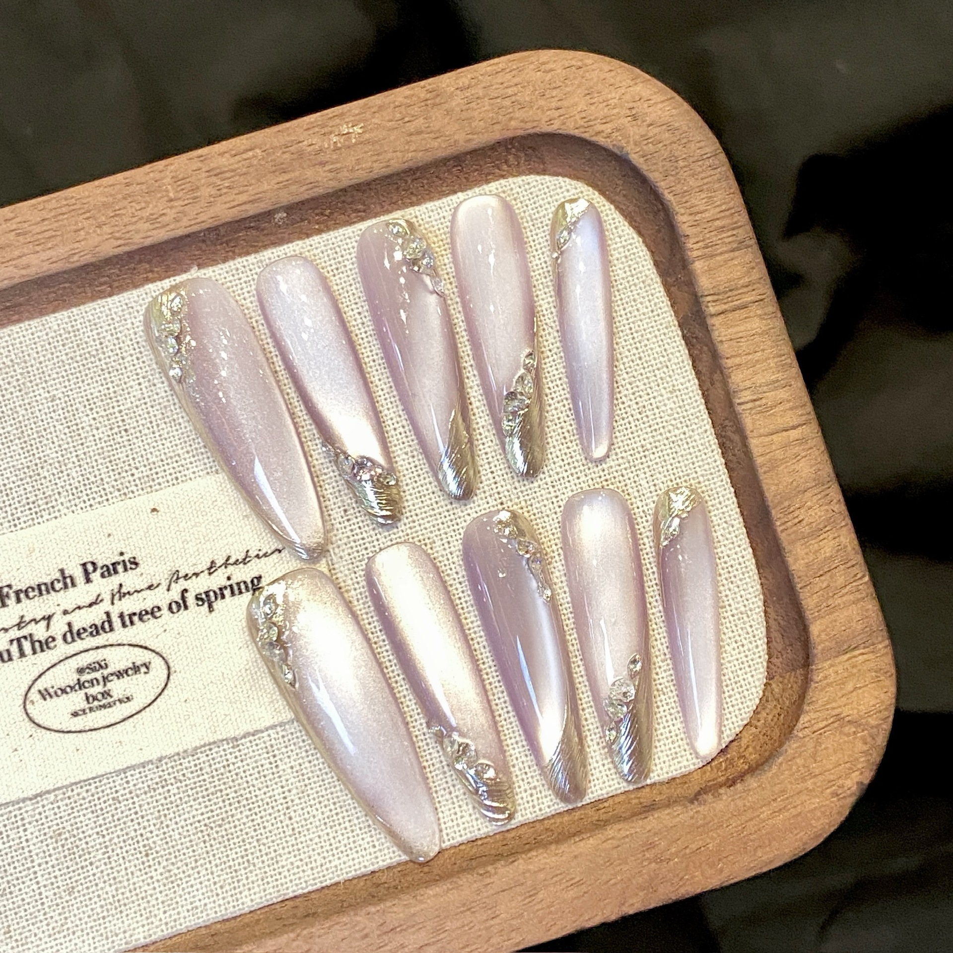 Handgemaakte naakt pers op nag - Nail Art Full Design recensie en prijs