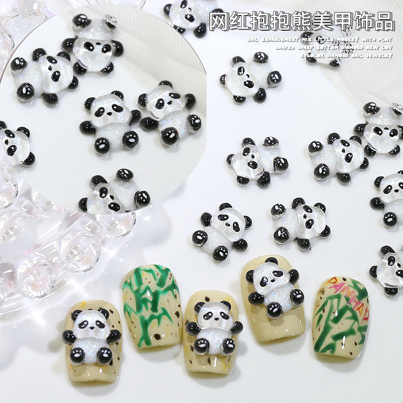 20PCS Kawaii Zwart Wit Panda H - Nail Art Lotso recensie en prijs