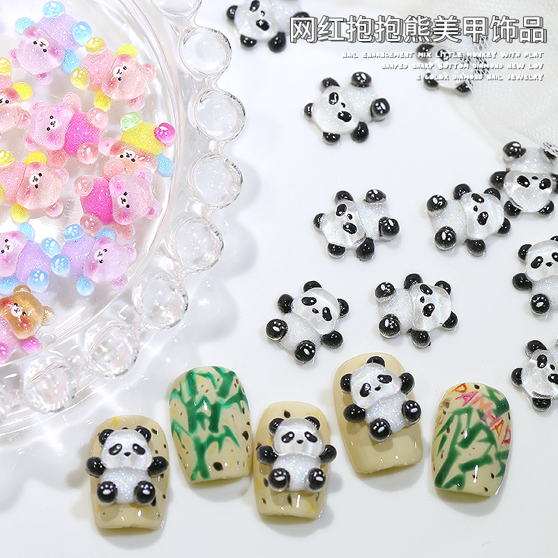 20PCS Kawaii Zwart Wit Panda H - Nail Art Lotso recensie en prijs