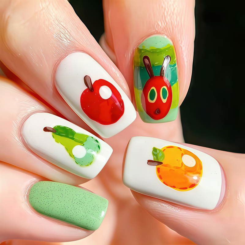 24 stuks lange Franse amandelv - Nail Art Full Design recensie en prijs
