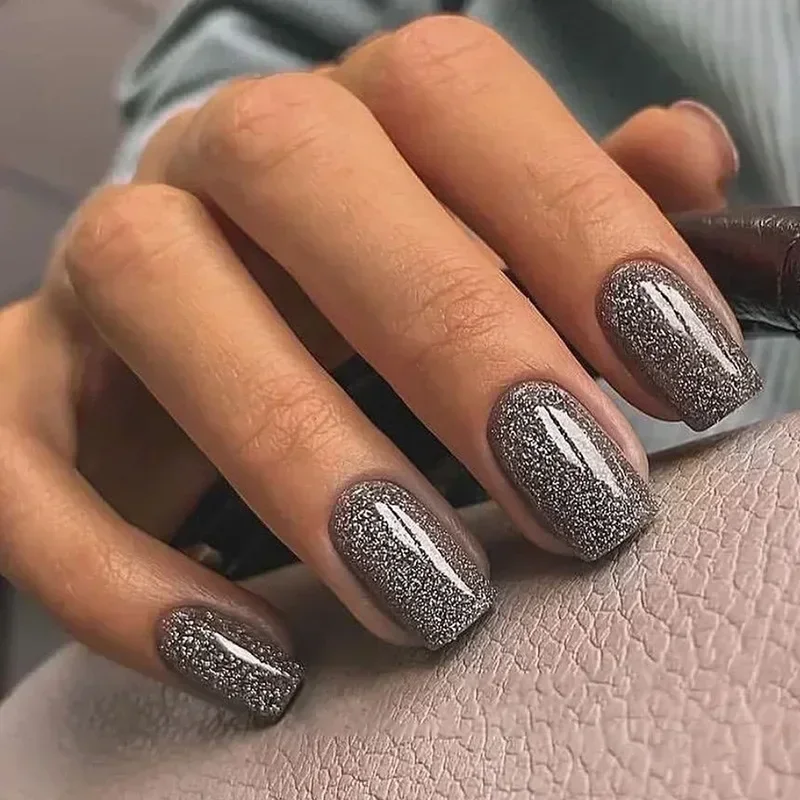 24 stuks/set korte effen wijnr - Nail Art Red Wine recensie en prijs