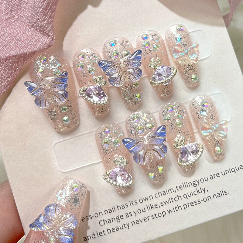 10 stuks handgemaakte pers op  - Nail Art Lotso recensie en prijs