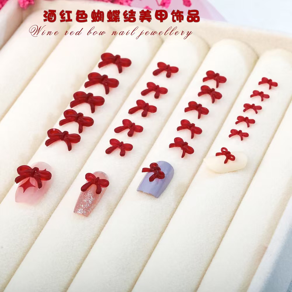 Franse Wijn Rode Strik Nail Ar - Nail Art Red Wine recensie en prijs