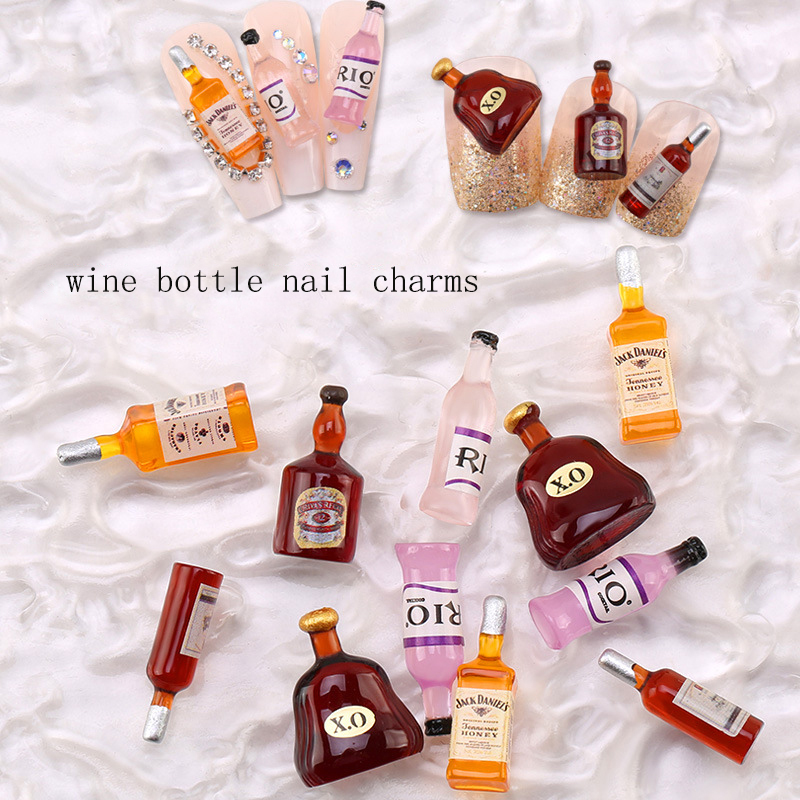 20 * stuks nieuwe wijnfles nag - Nail Art Red Wine recensie en prijs