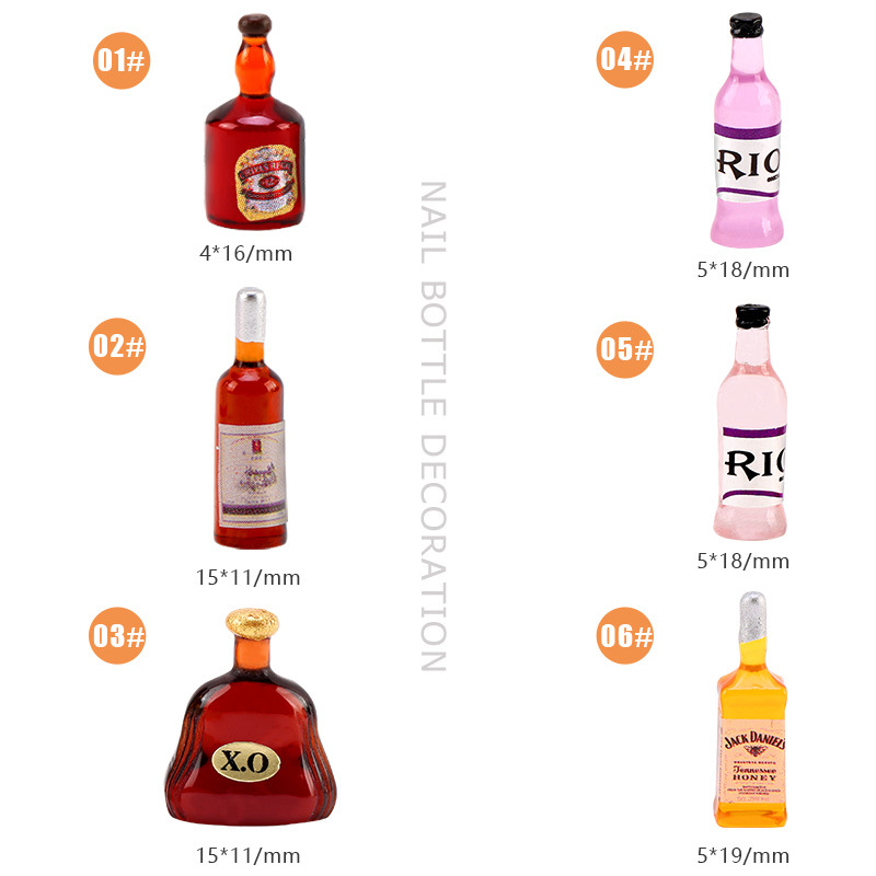 20 * stuks nieuwe wijnfles nag - Nail Art Red Wine recensie en prijs