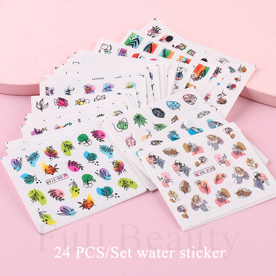 24 stks/set Lente Zomer nagel  - Nail Art Full Design recensie en prijs